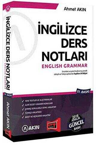 Akın Dil Eğitim YDS İngilizce Ders Notları English Grammar