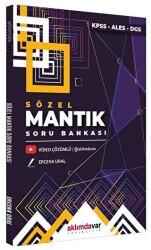 Aklımdavar Yayıncılık KPSS ALES DGS Sözel Mantık Soru Bankası Video Çözümlü - Aklımdavar Yayıncılık