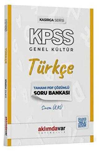 Aklımdavar Yayıncılık KPSS Türkçe Kasırga Soru Bankası PDF Çözümlü