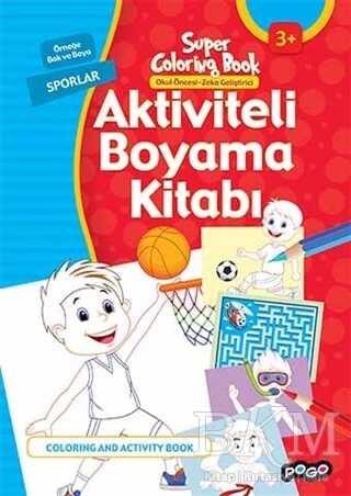 Aktiviteli Boyama Kitabı - Sporlar