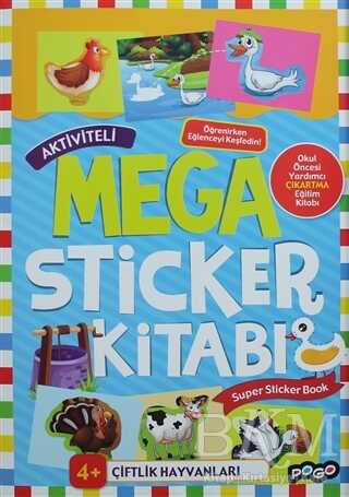 Aktiviteli Mega Sticker Kitabı - Çiftlik Hayvanları