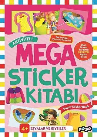 Aktiviteli Mega Sticker Kitabı - Eşyalar ve Giysiler