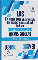 Alan Yayınları 8. Sınıf LGS T.C. İnkılap Tarihi ve Atatürkçülük Din Kültürü ve İngilizce Konularına Göre Çıkmış Sorular - Alan Yayınları