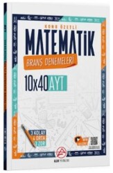 Alan Yayınları AYT Matematik Konu Özetli 10 x 40 Branş Denemeleri - Alan Yayınları