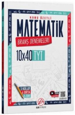 Alan Yayınları TYT Matematik Konu Özetli 10 x 40 Branş Denemeleri - 1