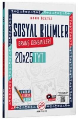Alan Yayınları TYT Sosyal Bilimler Konu Özetli 20 x 25 Branş Denemeleri - 1