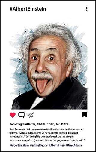 Albert Einstein Bookstagram Defter - Aylak Adam Kültür Sanat Yayıncılık