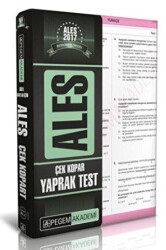 Pegem Akademi Yayıncılık Ales Çek Kopar Yaprak Test 2017 - Pegem Akademi Yayıncılık