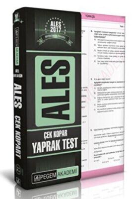 Pegem Akademi Yayıncılık Ales Çek Kopar Yaprak Test 2017 - 1