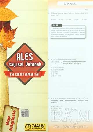 Tasarı Yayıncılık ALES Çek Kopart Yaprak Test - Sayısal Yetenek