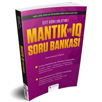 ALES DGS KPSS ve ÖSYM nin Diğer Sınavları İçin Mantık ve IQ Konu Anlatımlı Soru Bankası - 2