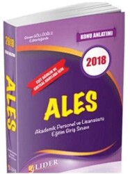 Lider Yayınları ALES Konu Anlatımı Eşit Ağırlık ve Sayısal Adayları İçin - Lider Yayınları