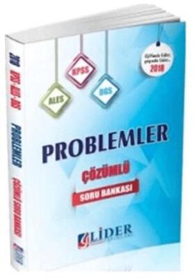 Lider Yayınları ALES KPSS DGS Problemler Çözümlü Soru Bankası - 1