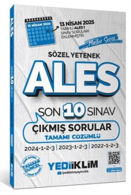 ALES Master Serisi Sözel Yetenek Tamamı Çözümlü Son 10 Sınav Çıkmış Sorular - 1