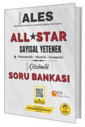 ALES All Star Sayısal Yetenek Çözümlü Soru Bankası - Tasarı Eğitim Yayınları