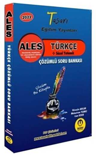 2022 ALES Türkçe Sözel Yetenek Çözümlü Soru Bankası - Tasarı Eğitim Yayınları