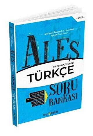 Tercih Akademi Yayınları ALES Türkçe Tamamı Çözümlü Soru Bankası - Tercih Akademi Yayınları