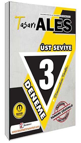 Tasarı Eğitim Yayınları ALES Üst Seviye 3 Çözümlü Deneme - Tasarı Eğitim Yayınları