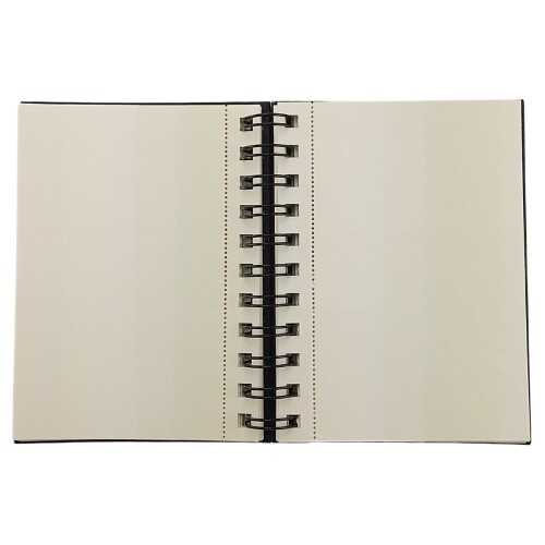 Alex Schoeller Sketchbook Sert Kapak Eskiz Defteri 120gr A5 70yp Spiralli Soft White Çizgisiz - 2