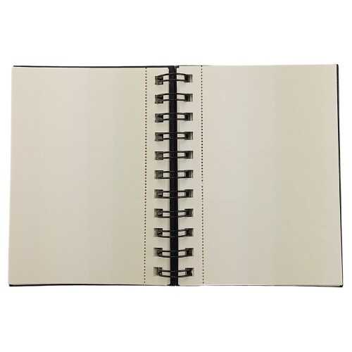 Alex Schoeller Sketchbook Sert Kapak Eskiz Defteri 120gr A6 70yp Spiralli Soft White Çizgisiz