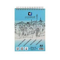Alex Schoeller Eskiz Blok Defter 120gr A5 40 Yaprak ALX-0285 - Alex Schoeller