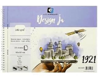 Alex Schoeller 25X35 15Li 180Gr Dsgn Ja Spiralli Resim Defteri Alx-0670 - 1