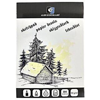 Alex Schoeller Eskiz Blok 90gr A4 100 Yaprak ALX-0275 - 1