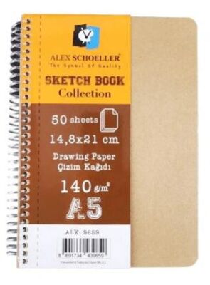 Alex Schoeller A5 140Gr 50 Ypr Sketchbook Collectıon Alx-9659 - 1