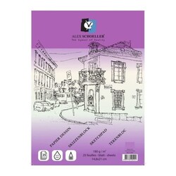 Alex Schoeller Eskiz Defteri 180gr A5 25 Yaprak ALX-1241 - Alex Schoeller