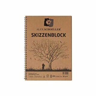 Alex Schoeller Kraft Eskiz Defteri 90gr A4 60 Yaprak Alx-1022 - 1