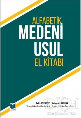 Alfabetik Medeni Usul El Kitabı - Adalet Yayınevi