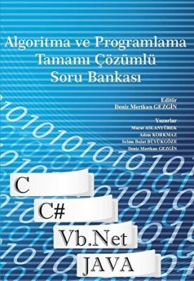Algoritma ve Programlama Tamamı Çözümlü Soru Bankası kapağı