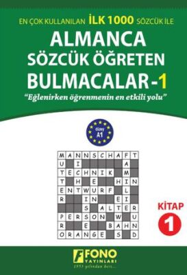Almanca Sözcük Öğreten Bulmacalar 1 - 1
