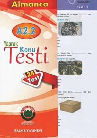 Almanca Yaprak Konu Testi - Palme Yayınları