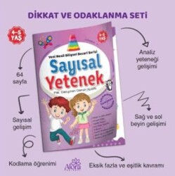 Alora Yayınevi Sayısal Yetenek Matematik Bilişsel Beceri Serisi 4-5 Yaş - Alora Yayınevi