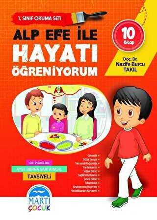 Alp Efe ile Hayatı Öğreniyorum - 1. Sınıf Okuma Seti 10 Kitap Takım - Martı Çocuk Yayınları
