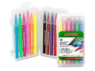 Alpino Fırça Uçlu Keçeli Kalem 12`li - 1