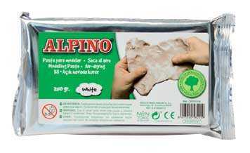 Alpino - Şekillendirme Kili - Beyaz 250 Gr