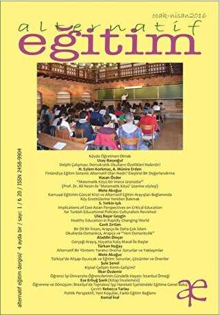 Alternatif Eğitim Dergisi Sayı: 1 Ocak - Nisan 2016 - Yeni İnsan Yayınevi