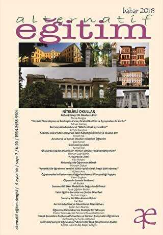 Alternatif Eğitim Dergisi Sayı: 7 Bahar 2018 - Yeni İnsan Yayınevi