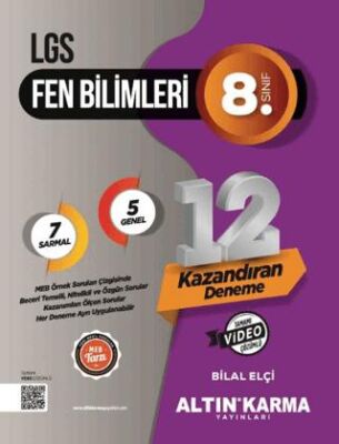 Altın Karma Yayınları - Bayilik LGS Fen Bilgileri Sarmal Deneme - 1