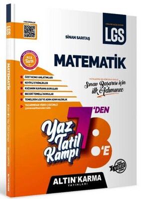 Altın Karma Yayınları Matematik Yaz Tatil Kampı LGS 7-8. Sınıf Hazırlık - 1