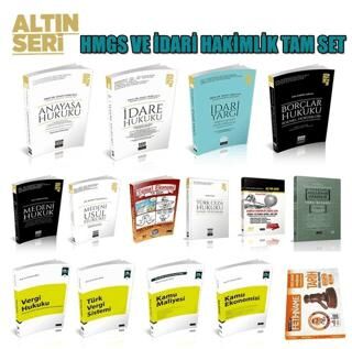 Altın Seri HMGS ve İdari Hakim Yardımcılığı Sınavı Hazırlık Konu Anlatımlı Seti 2025 - 1