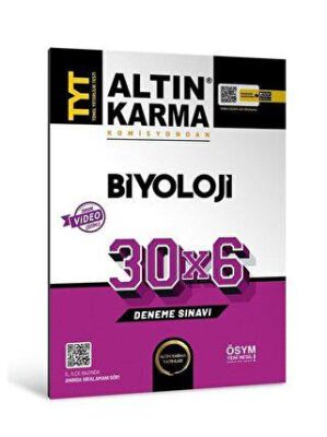 Altın Karma Yayınları Altınkarma TYT Biyoloji 30x6 Deneme Sınavı - 1