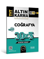 Altın Karma Yayınları Altınkarma TYT Coğrafya 30X5 Deneme Sınavı - Altın Karma Yayınları