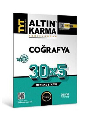 Altın Karma Yayınları Altınkarma TYT Coğrafya 30X5 Deneme Sınavı - 1