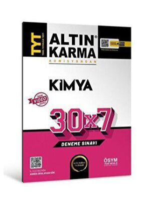 Altın Karma Yayınları Altınkarma TYT Kimya 30X7 Deneme Sınavı - 1