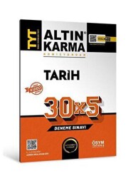 Altın Karma Yayınları Altınkarma TYT Tarih 30x5 Deneme Sınavı - Altın Karma Yayınları