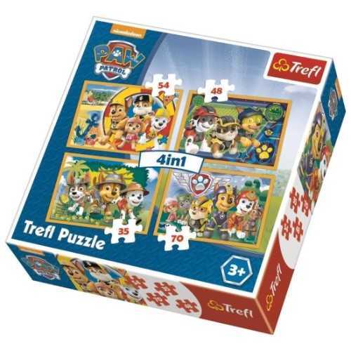Trefl Puzzle Çocuk 207 Parça Always On Time Paw Patrol 4in1