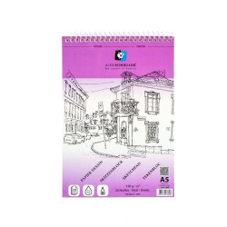 Alex Schoeller Eskiz Blok Defter Spiralli 180gr A5 25yp ALX-7808 - Alex Schoeller